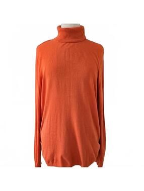 Chico's Orange Turtleneck Sweater Size 3 XL 16